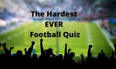 hardest football quiz